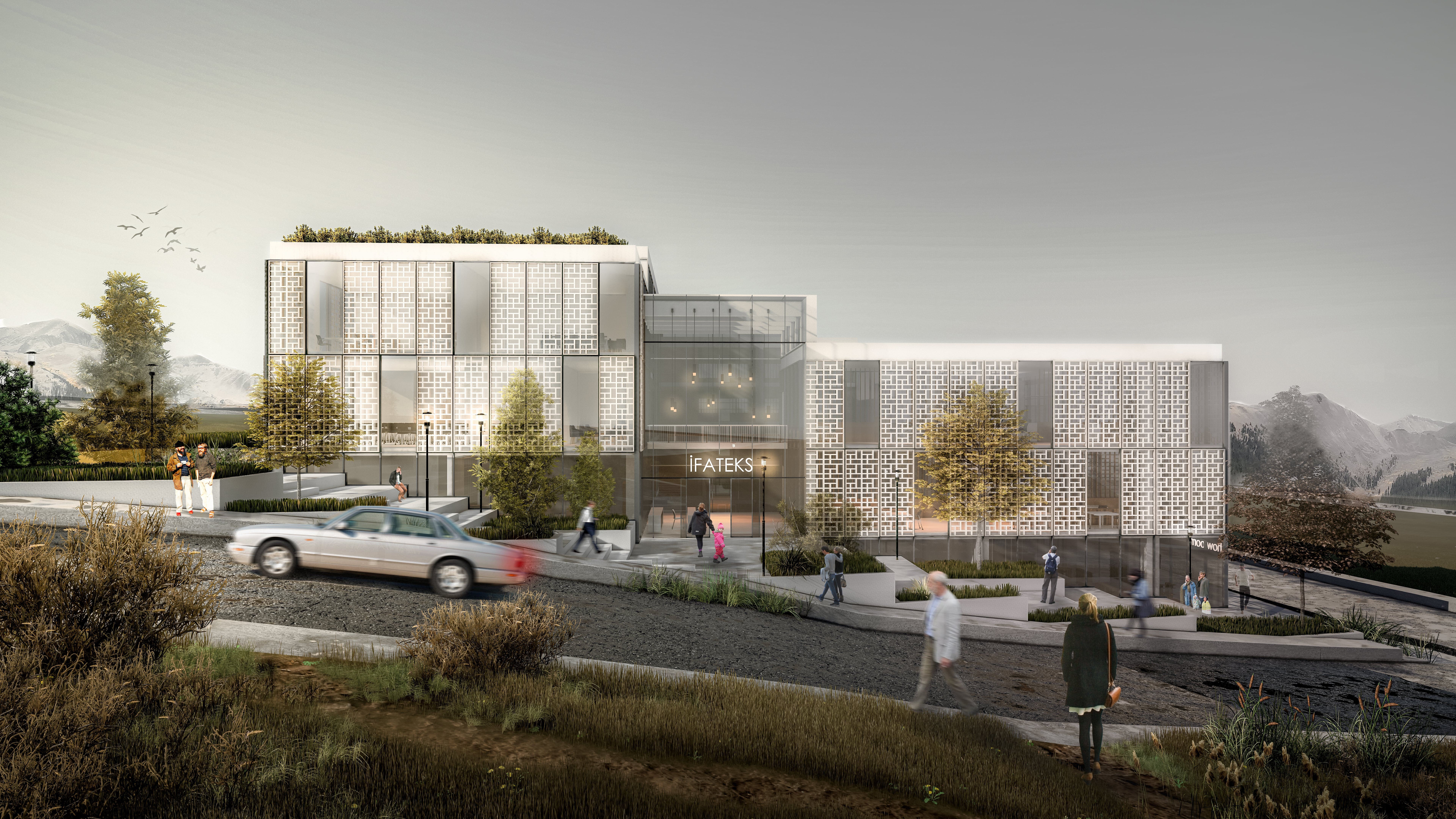 İfateks Yeşil Ofis ve Üretim Binası Fikir Projesi | Eşdeğer Mansiyon